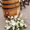 Flower Arrangement with barrel