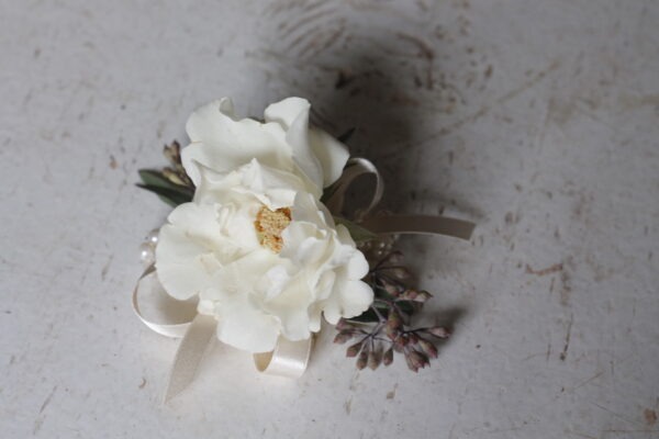 PBF wedding flower wrist corsage