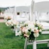 aisle wedding flowers