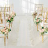 aisle flowers on a chair