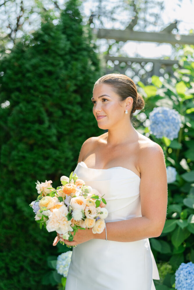 brides bouquet, wedding flowers, peach and blue brides bouquet, fall wedding flowers